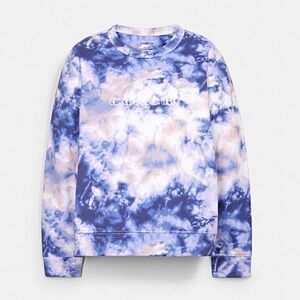Coach Tie Dye Sweatshirt, size Large, logo embroidered in the front, 60% cotton